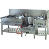 【中華レンジ】【受注生産品】タニコー　4口レンジ:餃子・イタメ・スープ・麺　TGCR-A20ZILI-U  2000*750*750