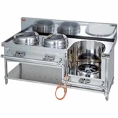 外管式中華レンジ　イタメ2、スープ 厨房機器　調理機器　MRS-113DE　W1650*D750*H720(mm)
