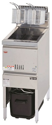 ガスフライヤー　ファストフードタイプ　MGF-13FK　W330*D600*H800(mm)