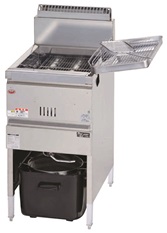 ガスフライヤー　一槽式　MGF-18K　W430*D600*H800(mm)