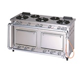 【新品・送料無料・代引不可】マルゼン デラックスタイプガスレンジ　厨房機器　調理機器　MGRD-156D　W1500*D600*H800(mm)