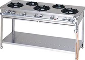【新品・送料無料・代引不可】マルゼン ガステーブル　スタンダードタイプ　厨房機器　調理機器　MGT-156DS　W1500*D600*H800(mm)
