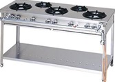 【新品・送料無料・代引不可】マルゼン スタンダードタイプガステーブル　厨房機器　調理機器　MGT-156DS　W1500*D600*H800(mm)