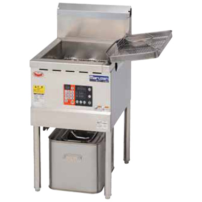【新品/送料無料/代引不可】マルゼン 低周波電磁フライヤー レギュラータイプ 18L 1槽式 MIF-18D IHフライヤー