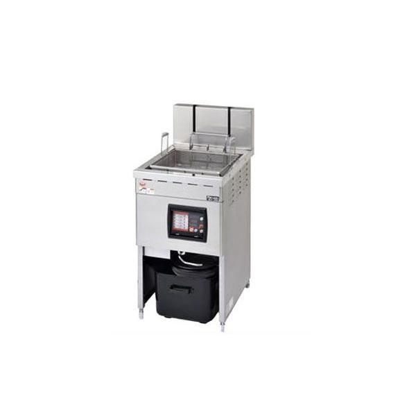【新品/送料無料/代引不可】マルゼン電磁オートリフトフライヤー 昇降リフトタイプ 20L 一層式 MIF-20SLD W470×D670×H800×B235