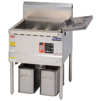 【新品/送料無料/代引不可】マルゼン 低周波電磁フライヤー レギュラータイプ 28L 1槽式 MIF-28D IHフライヤー