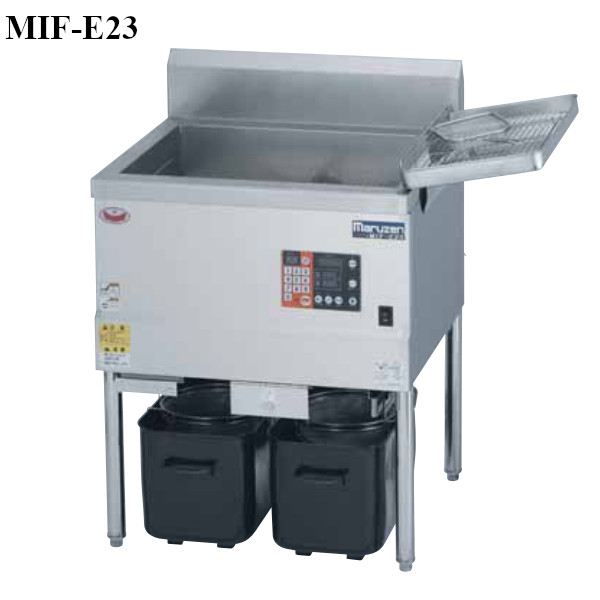 【新品/送料無料/代引不可】マルゼンIHフライヤー 低油量タイプ MIF-E23 標準仕様 23L