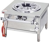 【新品・送料無料・代引不可】マルゼン ガススープレンジ　外管式　厨房機器　調理機器　MLSG-066　W600*D600*H450(mm)