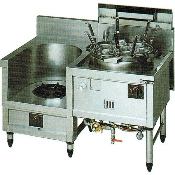 【新品・送料無料・代引不可】マルゼン デラックスタイプ 中華レンジ 内管式 2口レンジ MR-562B W1250*D750*H720(mm)