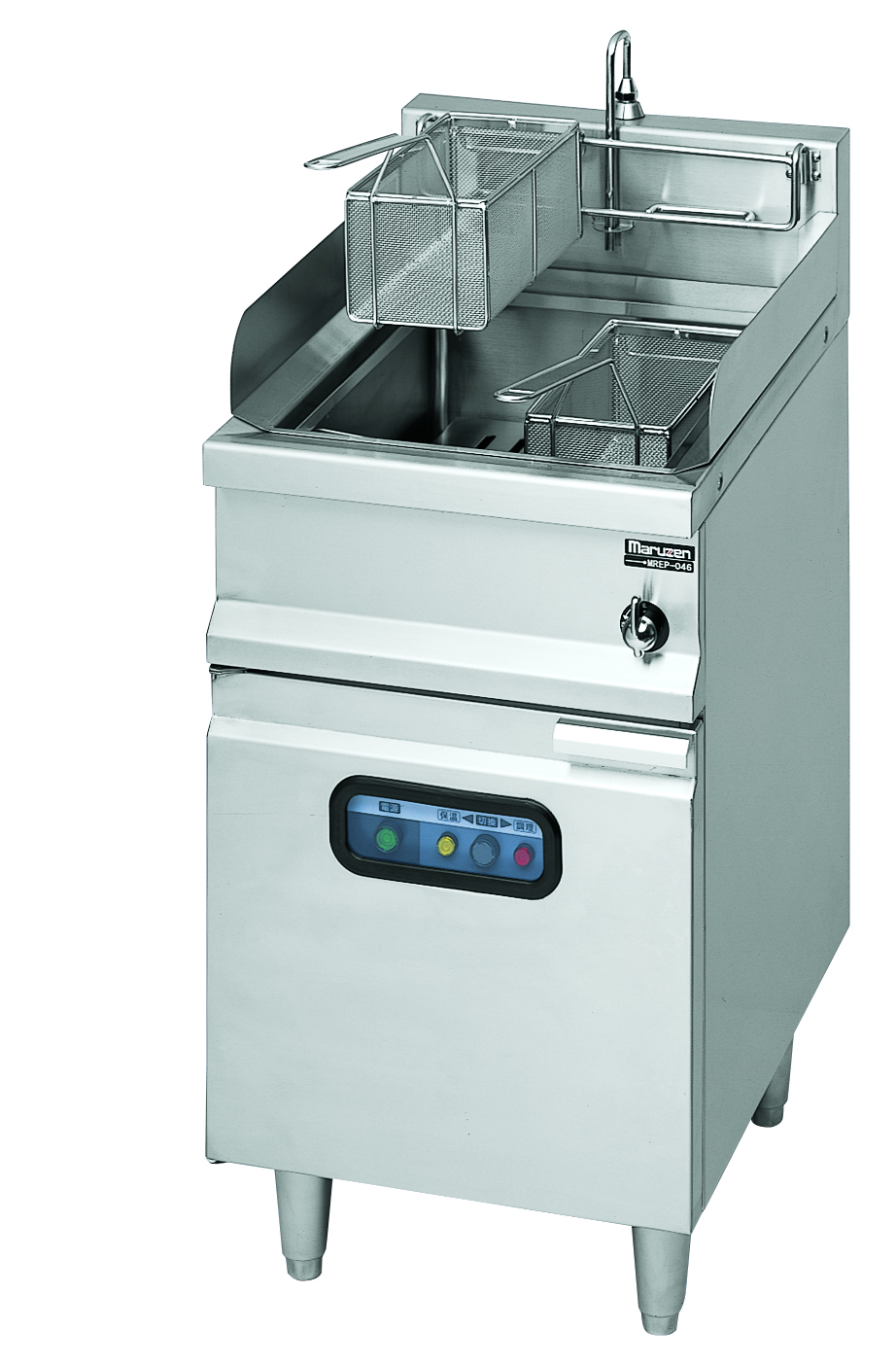 【新品・送料無料・代引不可】マルゼン 電気 スパゲティ釜 MREP-046 450×600×800(バック150)(mm)