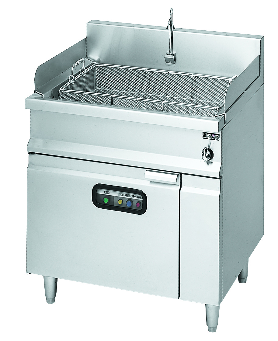 【新品・送料無料・代引不可】マルゼン 電気式うどん釜 MREU-076 750×600×800(+バック150)(mm)