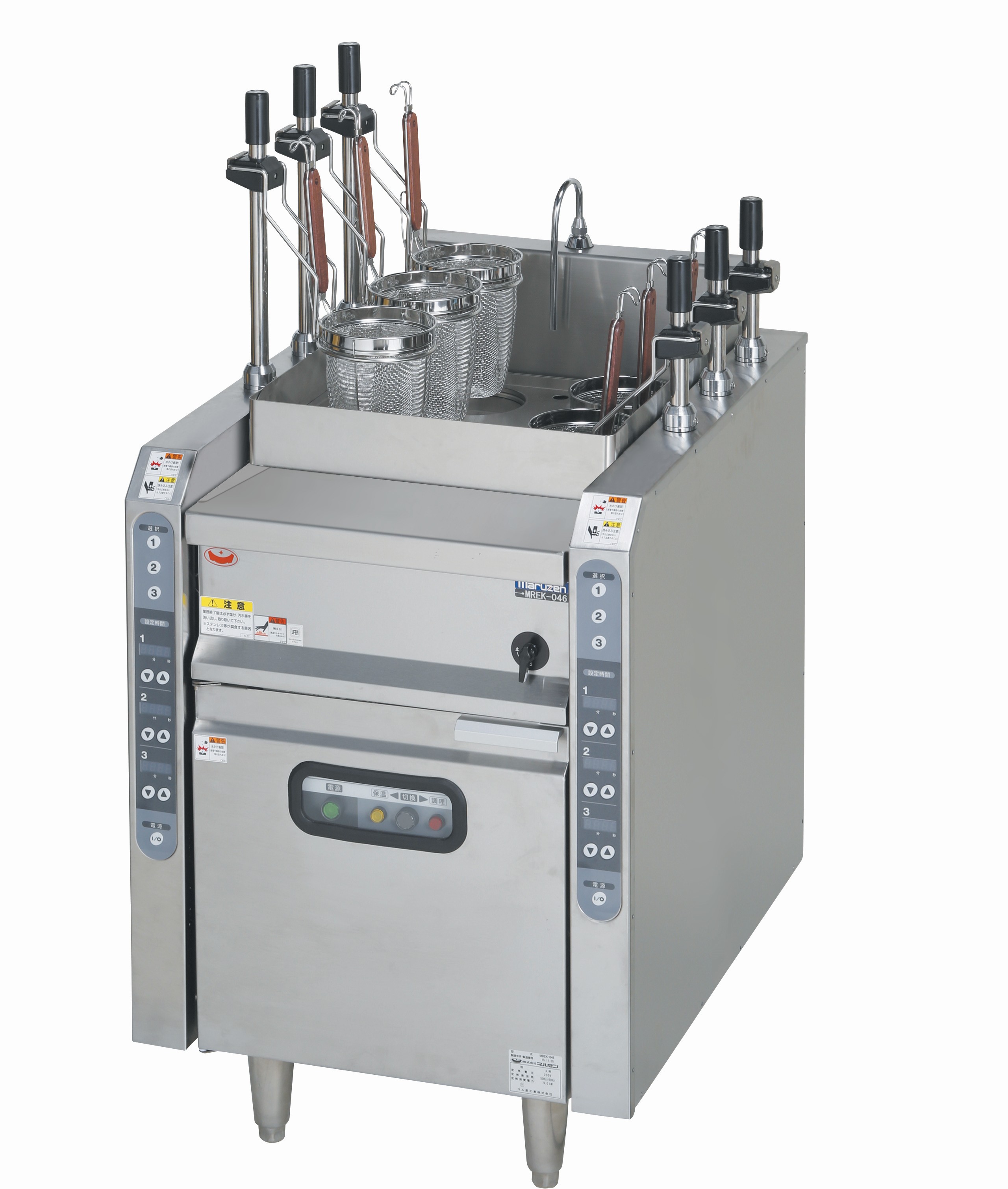 【新品・送料無料・代引不可】マルゼン 電気自動ゆで麺機 ラーメン釜 MREY-L06D 600×750×800(バック150)(mm)