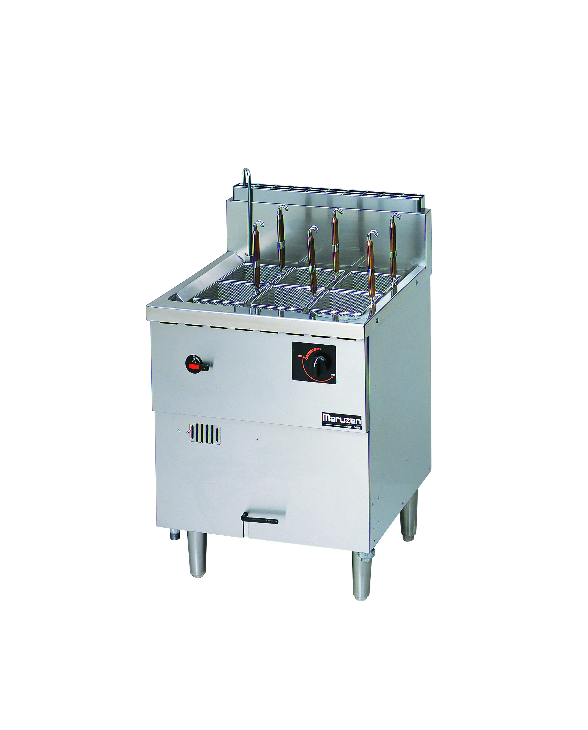 【新品・送料無料・代引不可】マルゼン ガス冷凍麺釜(自動点火) MRF-066C 幅600×奥行600×高さ800(mm)