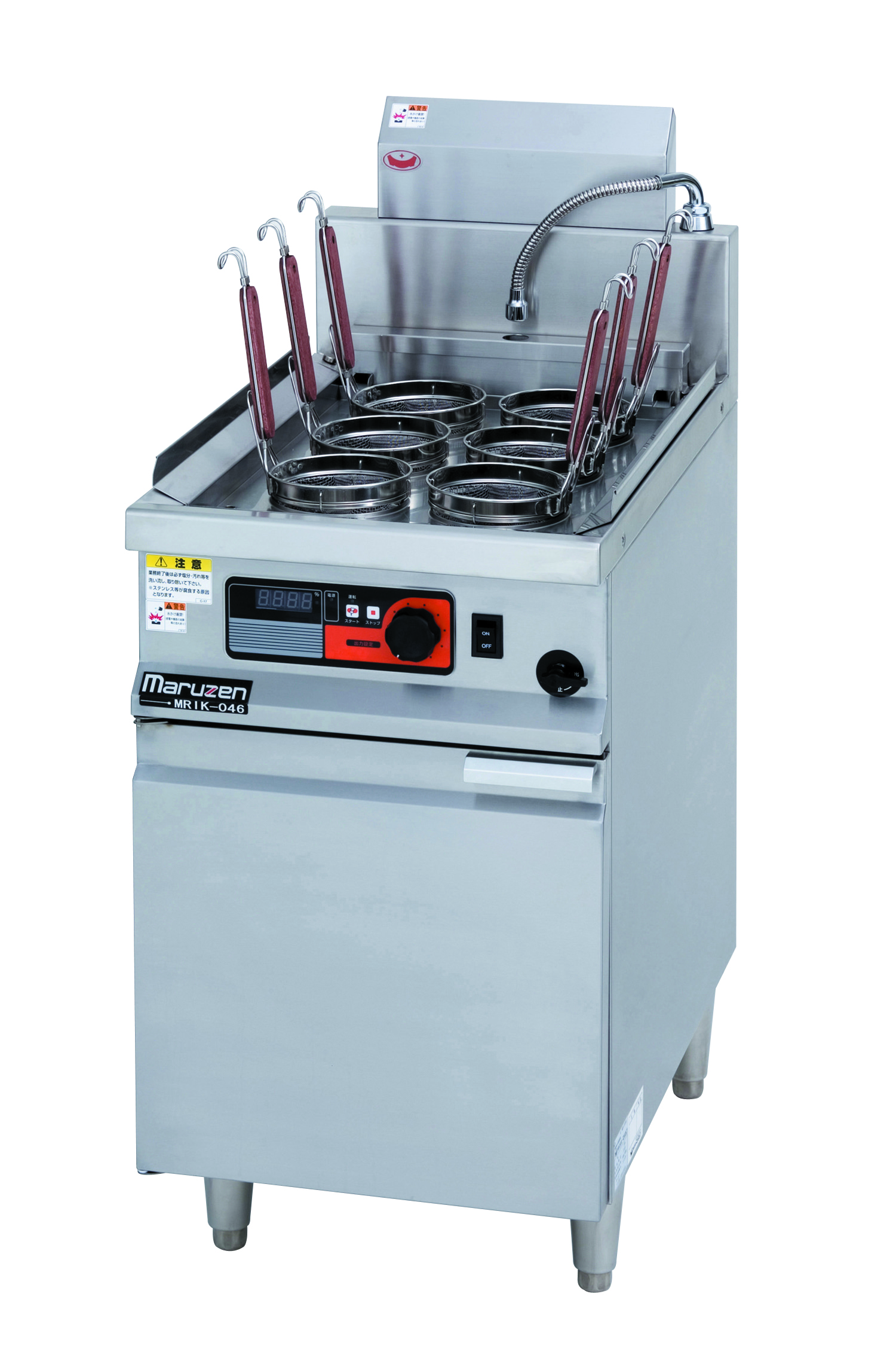【新品・送料無料・代引不可】マルゼン　IHゆで麺機　3φ200V　MRIY-06  幅450×奥行700×高さ800mm