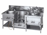 外管式中華レンジ　イタメ、スープ、麺(フリザル)厨房機器　調理機器　MRS-173E　W1800*D750*H720(mm)
