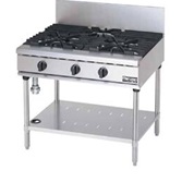 【新品・送料無料・代引不可】マルゼン ガステーブル　NEWパワークックシリーズ　厨房機器　調理機器　RGT-0973D　W900*D750*H800(mm)