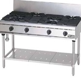 【新品・送料無料・代引不可】マルゼン NEWパワークックガステーブル　厨房機器　調理機器　RGT-1264D　W1200*D600*H800(mm)