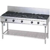 【新品・送料無料・代引不可】マルゼン NEWパワークックガステーブル　厨房機器　調理機器　RGT-1565D　W1500*D600*H800(mm)