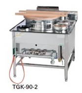 【受注生産品・送料無料・代引不可】タニコー　生そば釜　TGK-90-2　W900×D950×H750(mm)