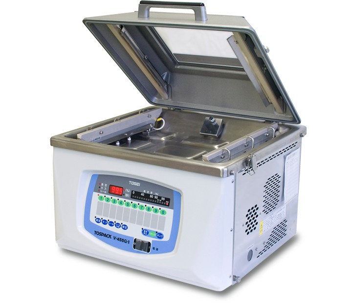 【業務用/新品】 TOSEI 真空包装機 トスパック 卓上型 量産型 V-455G-1 ガス封入機能付き 幅583×奥行582×高さ730